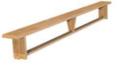 Скамейка гимнастическая (деревянные ножки) (4 м)  - fgospostavki.ru - Тихорецк