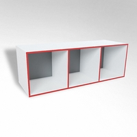 Открытая настенная полка-3-х секционная ТР3 ЛДСП  - fgospostavki.ru - Тихорецк