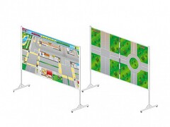 Доска магнитно-маркерная двухсторонняя "Азбука дорожного движения" на стойках (разборная) - fgospostavki.ru - Тихорецк