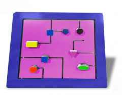 Тактильно-развивающая панель с геометрическими фигурами - fgospostavki.ru - Тихорецк