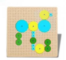 Тактильно-развивающая панель с разноцветными шестеренками - fgospostavki.ru - Тихорецк