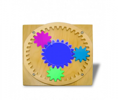 Тактильно-развивающая панель «Цветные шестеренки» - fgospostavki.ru - Тихорецк