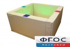 Сухой бассейн интерактивный с кнопками-переключателями (217х217х66 сантиметров) - fgospostavki.ru - Тихорецк