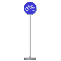 Знак дорожный "Велосипедная дорожка" 4.4 типоразмер 40 на стойке с основанием 3кг - fgospostavki.ru - Тихорецк