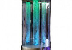 Сенсорный уголок большой с одной колонной, двусторонней подсветкой и фибероптическими нитями. VIP класс. - fgospostavki.ru - Тихорецк