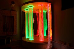 Сенсорный уголок большой с двумя колоннами, двусторонней подсветкой и фибероптическими нитями. VIP класс. - fgospostavki.ru - Тихорецк