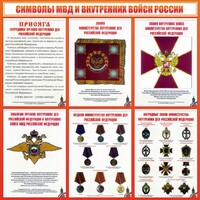 Стенд "Символы МВД и внутренних войск России" - fgospostavki.ru - Тихорецк