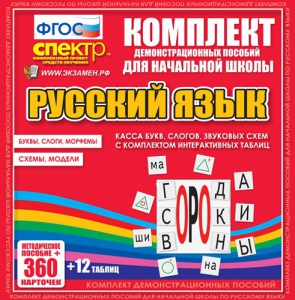 Динамические раздаточные пособия. Русский язык (комплект демонстрационных материалов). Касса букв, слогов, звуковых схем с набором интерактивных таблиц. - fgospostavki.ru - Тихорецк