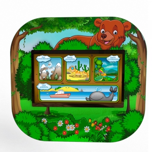 Профессиональный сенсорный настенный логопедический комплекс "Мишка" Logo 2 - fgospostavki.ru - Тихорецк