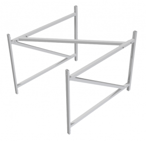 Ферма баскетбольная для щита из оргстекла (1,2х0,9 метра), вынос 1,2 метра - fgospostavki.ru - Тихорецк