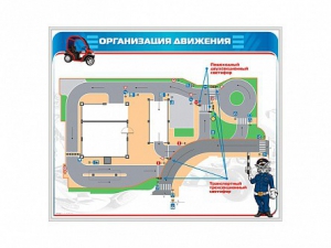 Магнитно-маркерная доска "Организация движения" - fgospostavki.ru - Тихорецк