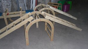 Лестница навесная с зацепами (420*2280 миллиметров, дерево) - fgospostavki.ru - Тихорецк