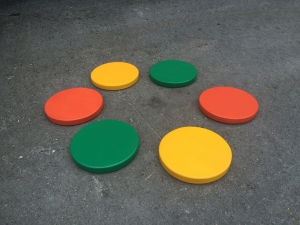 Диски цветные амортизационные деревянные (комплект 6 штук) - fgospostavki.ru - Тихорецк