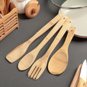 Набор кухонных принадлежностей (дерево) - fgospostavki.ru - Тихорецк