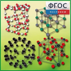 Комплект моделей кристаллических решеток (10 штук) - fgospostavki.ru - Тихорецк