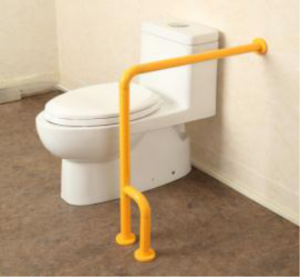 Поручень опорный с боковой опорой "Антибак" 700 х 600 х 120 миллиметров - fgospostavki.ru - Тихорецк