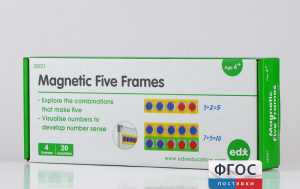 Счетное поле "5" магнитное 4 шт., 20 2-х цветных счетных фишек - fgospostavki.ru - Тихорецк