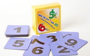 Набор магнитных карточек "Числа от 1 до 20" (фон фиолетовый) - fgospostavki.ru - Тихорецк