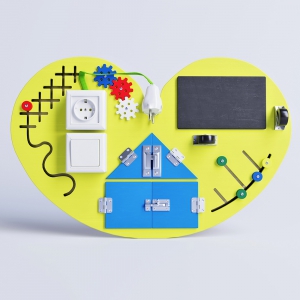 Бизиборд «Большое жёлтое сердце» - fgospostavki.ru - Тихорецк