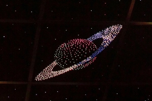 Потолок "Звездное небо с анимационным фибероптическим эффектом сатурн" - fgospostavki.ru - Тихорецк