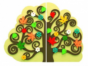 Сенсомоторное декоративно-развивающее панно "Времена года" - fgospostavki.ru - Тихорецк