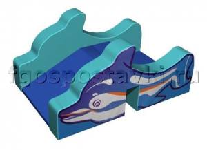 Горка "Дельфин" для сухого бассейна - fgospostavki.ru - Тихорецк