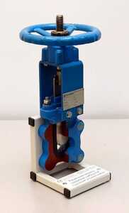 Разрезная модель задвижки шиберной с ручным управлением - fgospostavki.ru - Тихорецк