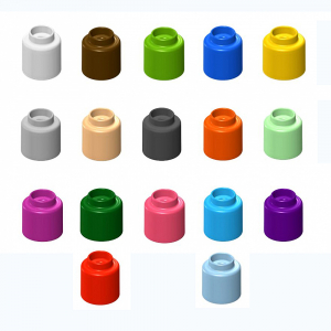  Элемент конструктора одиночный одноцветный Color Blocks 100 штук - fgospostavki.ru - Тихорецк