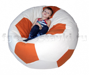 Кресло "Футбольный мяч" с гранулами с чехлом из жаккарда - fgospostavki.ru - Тихорецк