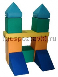 Мягкий модуль-конструктор "Городок" (10 элементов) - fgospostavki.ru - Тихорецк