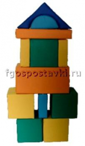 Мягкий модуль-конструктор "Городок" (12 элементов) - fgospostavki.ru - Тихорецк
