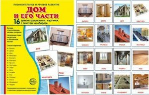 Демонстрационные карточки "Дом и его части" - fgospostavki.ru - Тихорецк