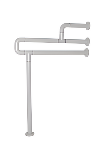 Поручень напольно-настенный с антибактериальным покрытием (белый) - fgospostavki.ru - Тихорецк