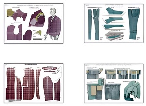 Плакаты ПРОФТЕХ "Изготовление мужских костюмов" (25 пл, винил, 70х100) - fgospostavki.ru - Тихорецк