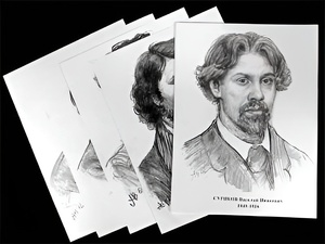 Портреты художников (22 шт, ф А3 ) - fgospostavki.ru - Тихорецк