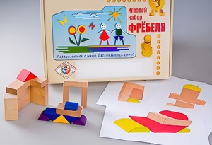 Игровой набор Фребеля "Конструктор деревянный без соединений-2" (Серия "Эксперимент") - fgospostavki.ru - Тихорецк