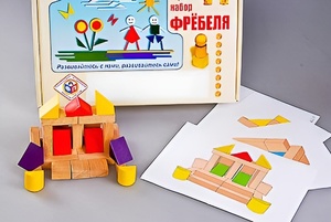 Игровой набор Фребеля "Конструктор деревянный без соединений-4" (Серия "Эксперимент") - fgospostavki.ru - Тихорецк