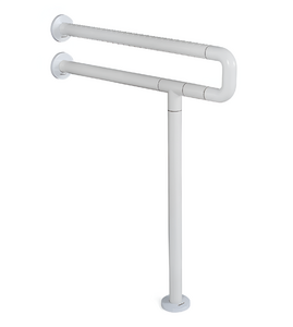 Поручень напольно-настенный с антибактериальным покрытием (белый) - fgospostavki.ru - Тихорецк