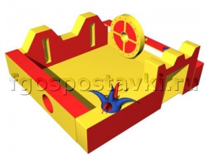 Игровой бассейн "Замок" с аппликациями и дополнительными игровыми элементами - fgospostavki.ru - Тихорецк