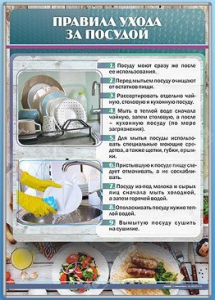 Стенд "Правила ухода за посудой" - fgospostavki.ru - Тихорецк
