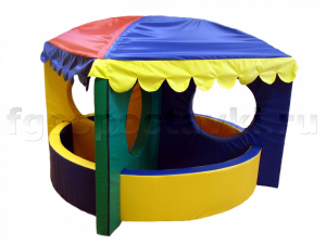 Сухой бассейн-трансформер "Карусель" 6 элементов с шариками - fgospostavki.ru - Тихорецк