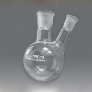 Колба круглодонная с двумя горловинами и шлифами 250 мл. - fgospostavki.ru - Тихорецк