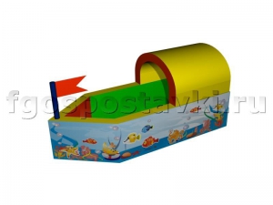 Сухой бассейн "Кораблик" с шелкографией - fgospostavki.ru - Тихорецк