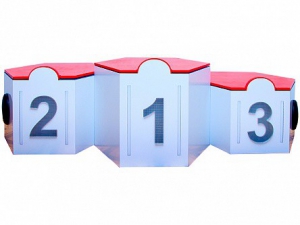 Электрифицированный интерактивный наградной пьедестал "Первый, второй, третий" - fgospostavki.ru - Тихорецк