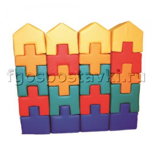 Мягкий модуль-конструктор "Строитель" (20 элементов) - fgospostavki.ru - Тихорецк