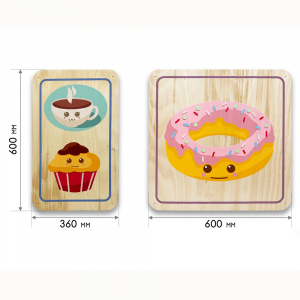 Набор стеновых панелей «Милая еда - Завтрак» - fgospostavki.ru - Тихорецк