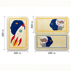 Набор стеновых панелей «Мы в Космосе - Белка и Стрелка» - fgospostavki.ru - Тихорецк