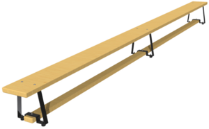 Скамейка гимнастическая (металлические ножки, лак) (3,0 м)  - fgospostavki.ru - Тихорецк