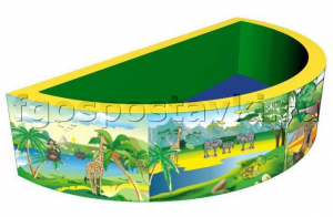 Сухой бассейн полукруглый с шелкографией - fgospostavki.ru - Тихорецк