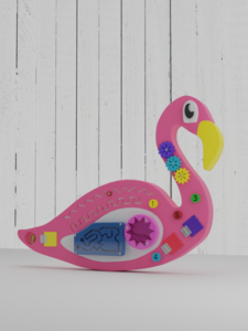 Бизиборд «Розовый фламинго» - fgospostavki.ru - Тихорецк